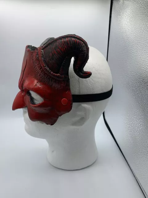 theater Ram Horns Masquerade Black Red Alien Demon Devil mask Haunted House Hall