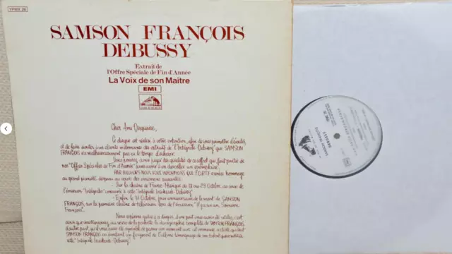 Samson Francois*Debussy:Préludes Bk 1*PROMO WHITE LABELS STEREO*HOLY GRAIL !
