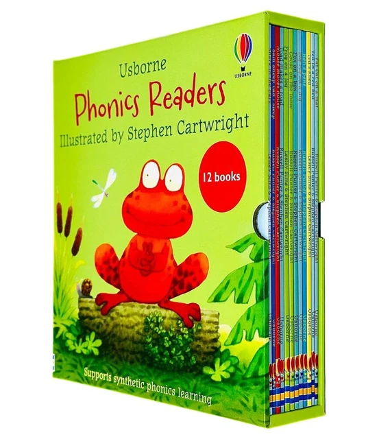 USBORNE PHONICS READERS 12 Books Collection Box Set Ages 26
