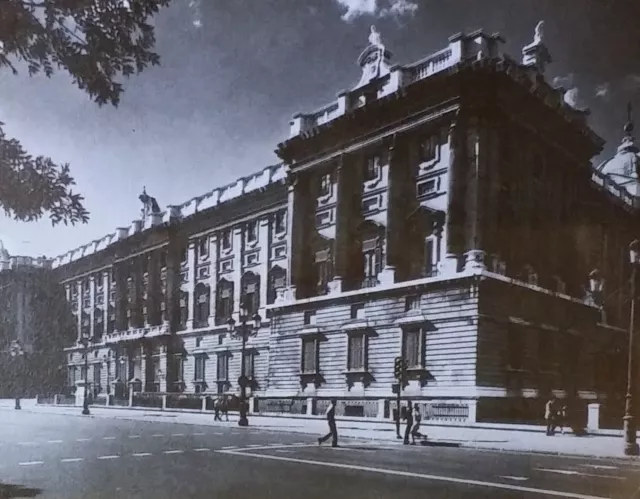 Royal Palace, Madrid, Spain, Magic Lantern Glass Slide (Giovanni B. Sacchetti)