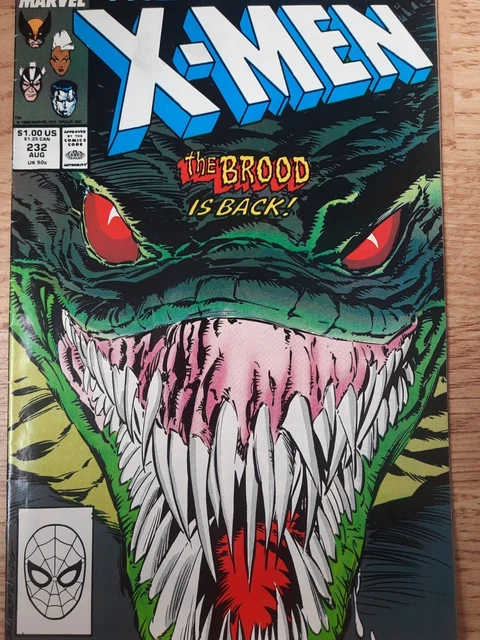 the  Uncanny X-men 232 vol 1 aug 1988 marvel comics