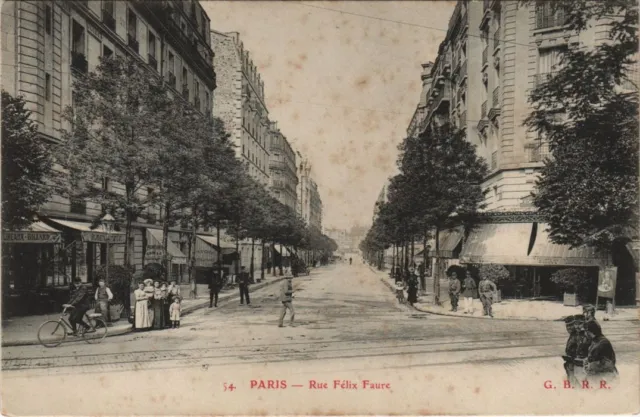 CPA PARIS 15e - Rue felix faure (156591)