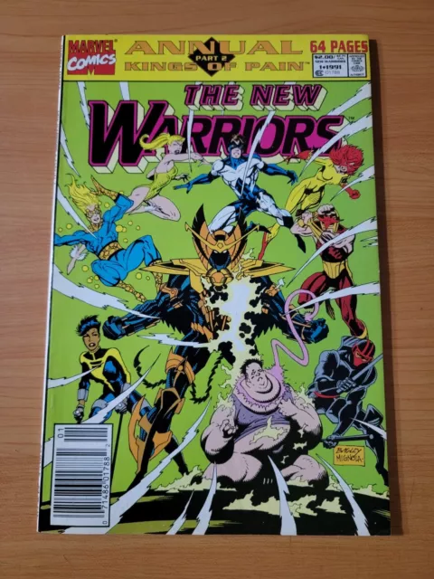 The New Warriors Annual #1 Newsstand Variant ~ NEAR MINT NM ~ 1991 Marvel Comics