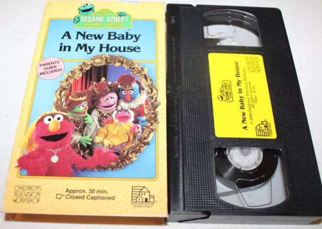 SESAME STREET A New Baby In My House (VHS, 1994) Rare HTF, Jim Henson ...