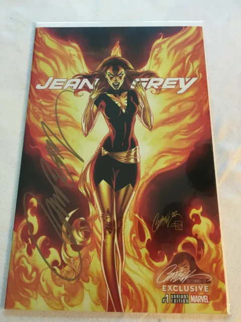 Jean Grey #1 SIGNED J Scott Campbell Exclusive Variant C - NM w/COA