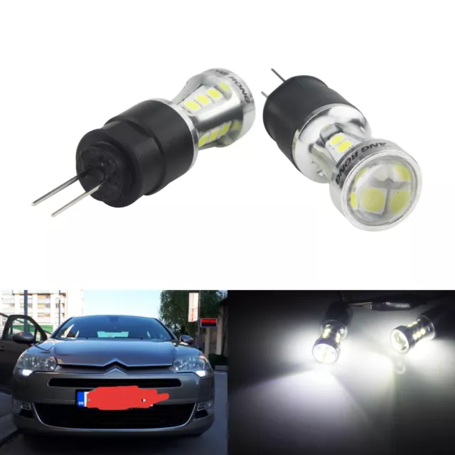 2x HP24W HPY24W G4 LED DRL Sidelight Indicator Bulbs For Peugeot 3008 Citroën C5