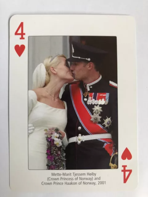 PRINCESS PRINCE NORWAY Royal Marriage Swap Playing Card: Queen ...