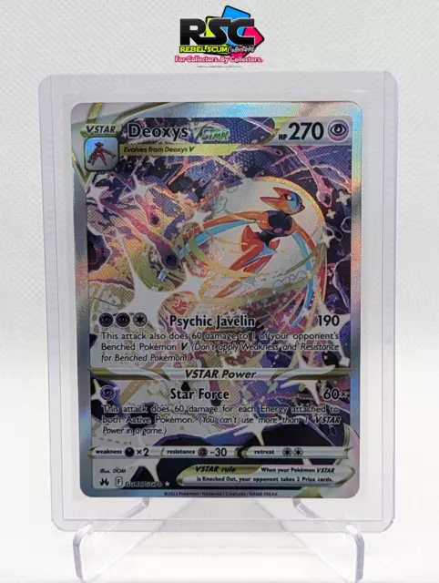 Deoxys Vstar GG46/GG70 Crown Zenith Pokemon Card NEAR MINT