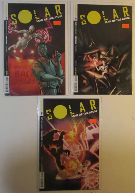Solar Man of the Atom Lot of 3 #10,11,12 Dynamite (2015) 1st Print Comic Books