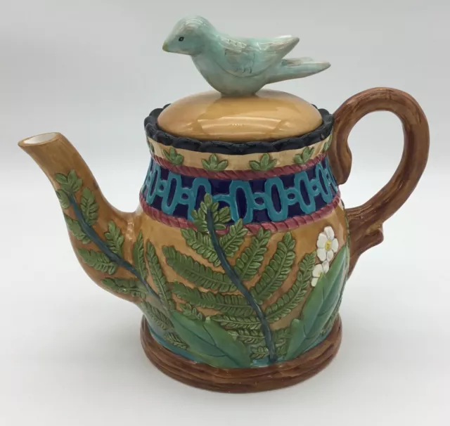 House of Hatten Vintage Hand Painted Peggy Fairfax Herrick Garden Theme Teapot