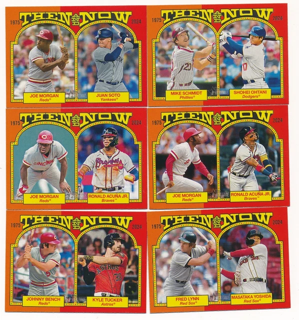 2024 TOPPS HERITAGE Complete THEN AND NOW Insert Set (15 Cards) OHTANI