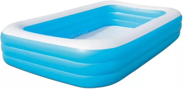 Bestway Family Pool Deluxe, Aufblasbares Kinder-Planschbecken 305 x 183 x 56 cm