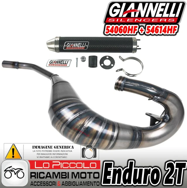 Giannelli Komplettanlage Für Husqvarna WR125 - Carbon Auspuff Ohne Kat