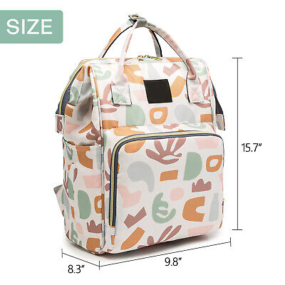 Large Diaper Bags for Baby Girls Boys Waterproof Mommy Backpack Travel w 2 Strap 3