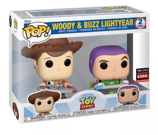 Funko Pop! Woody & Buzz Lightyear 2 Pack 2024 C2E2 Shared Exclusive Presale