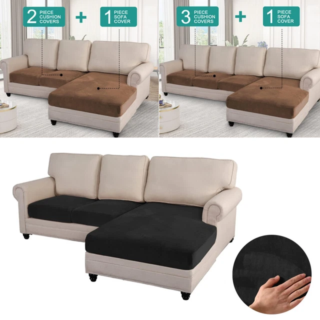 STRETCH SOFA COVERS Protector for 3/4 Seater L Shape Sectional Corner
