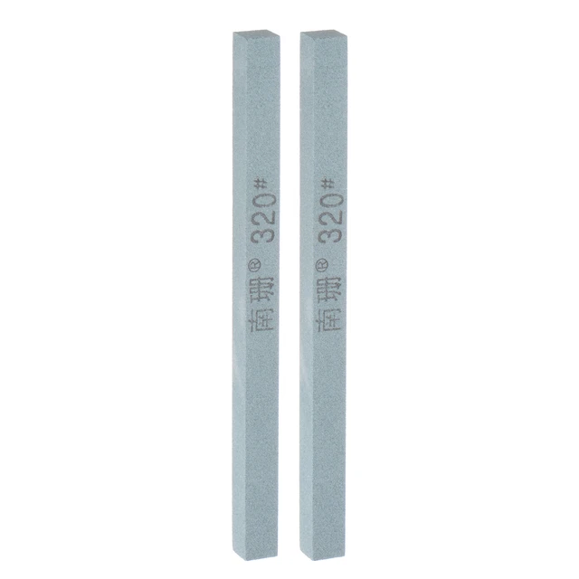 2pcs Sharpening Stones 320 Grit 150mm Green Silicon Carbide Polishing Whetstone