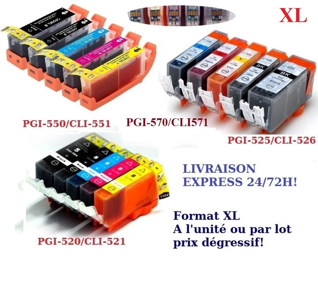 Cartridges Compatible for Canon Pixma Cli MG5150 MG5200 MG 5250 6150