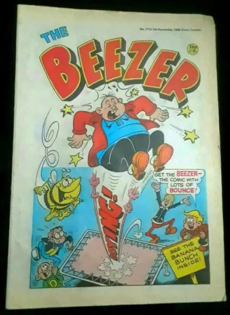 The Beezer Comic No. 1712 - Nov 5th 1988 VINTAGE UK Paper Comic