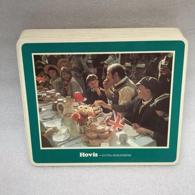 Vintage Set 8 Hovis Place Mats 1970s 23cmsx19cms Advertising