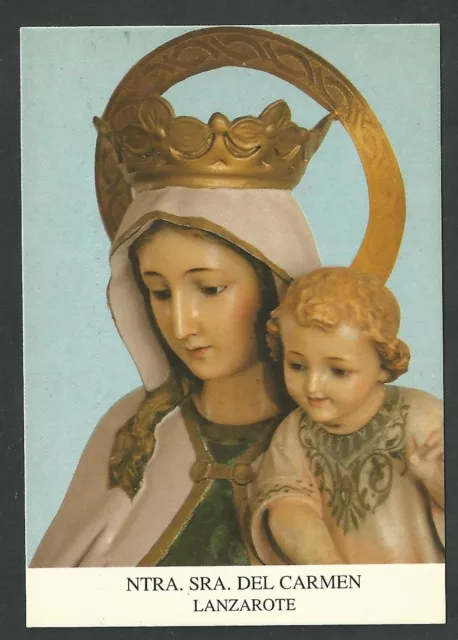 Estampa de la Virgen del Carmen andachtsbild santino holy card santini