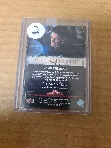 2008 Marvel Masterpieces Series 2 Four Movie Memorabilia Mr Fantastic #FF1 Of 5 3