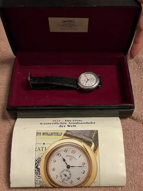 Eberhard&co patrouille 1921 Original 925er Silber Uhr