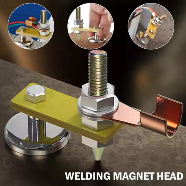 Magnet Welding Head Sheet Metal Magnetic Grounding Clamp Holder Ground Connector 2