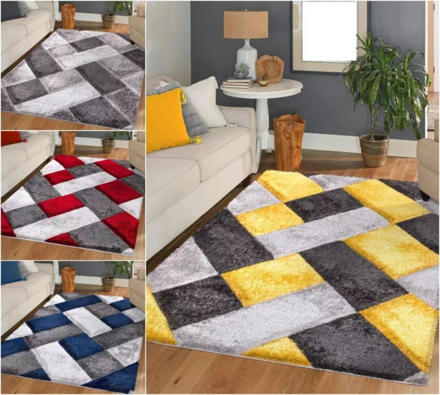 Fluffy Rugs Anti-Slip Large Shaggy Rug Super Soft Mat Living Room Bedroom Carpet