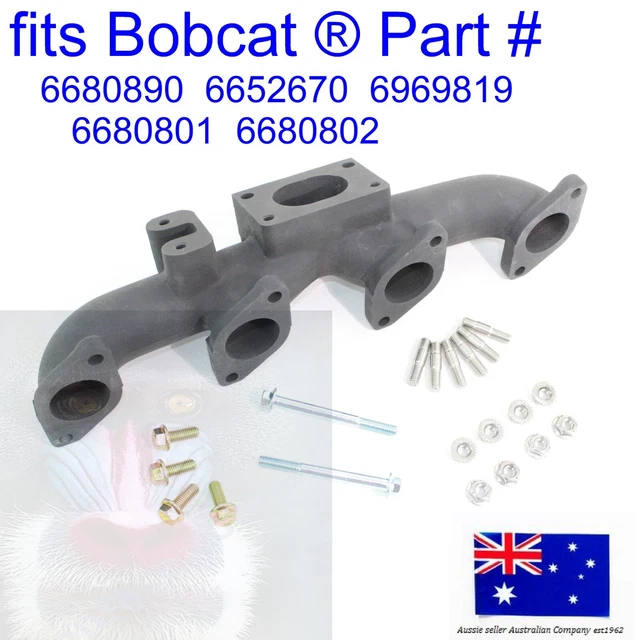 FIT BOBCAT EXHAUST Manifold Head Turbo Studs Flanged Nuts Bolts S220