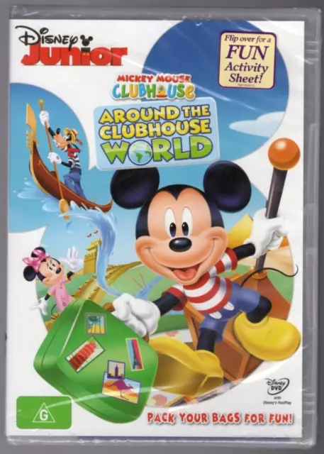 MICKEY MOUSE CLUBHOUSE Around The Clubhouse World - DVD (Brand New ...
