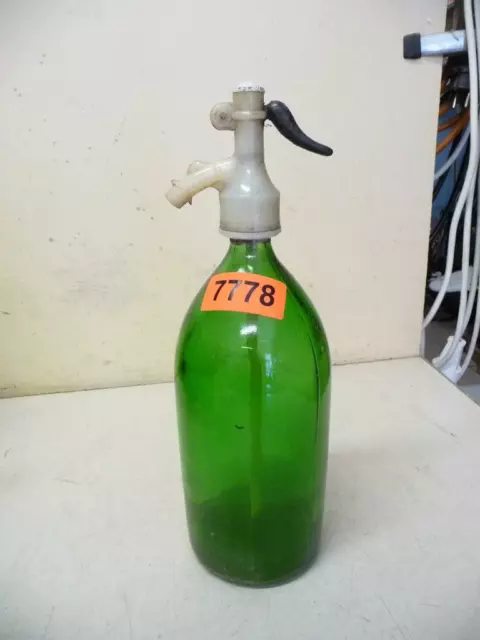 7778. Alte Sodaflasche Siphonflasche 1 Liter old siphon bottle
