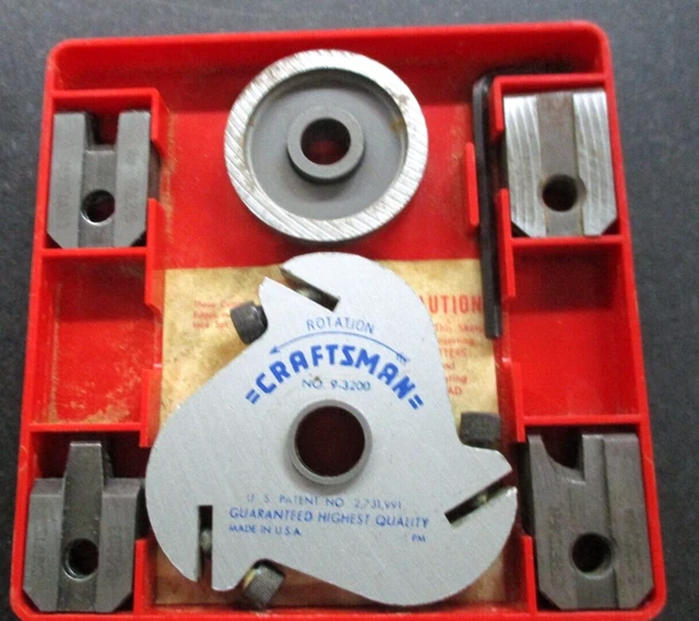 CRAFTSMAN 93200 BENCH & Radial Arm Saw Molding Head 4 Sets of Cutters