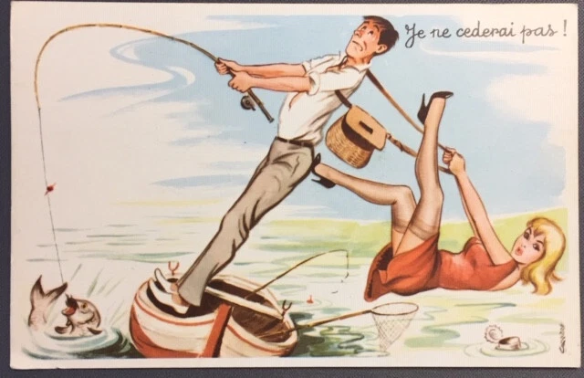 Carte postale Humoristique - Je ne céderai pas !