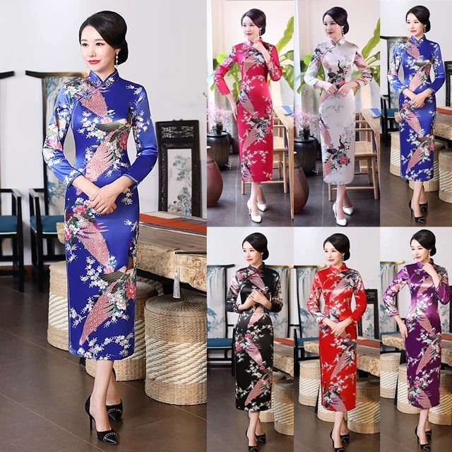 Abito da donna Cheongsam da donna Cheongsam moda tradizionale abito retrò