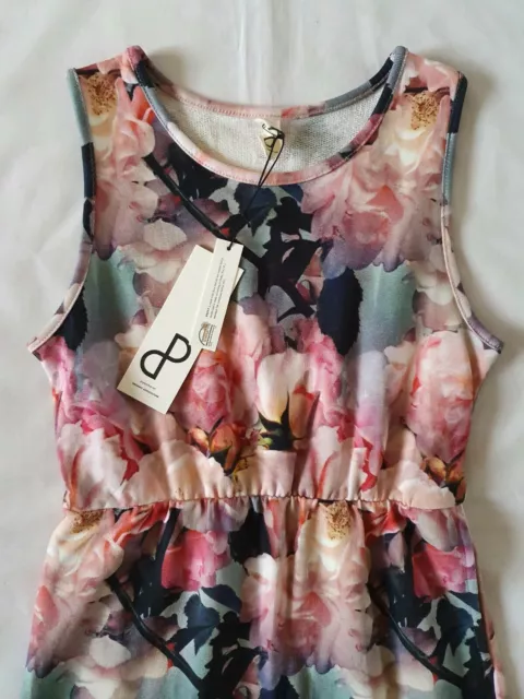 Girls Popupshop Flower Print Base Dress - Size 6-7 - BNWT 2