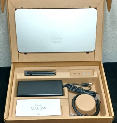 Cisco Meraki MX64W-HW Cloud Managed Firewall & Security Appliance (Renewed) - Includes Power Adapter, No License