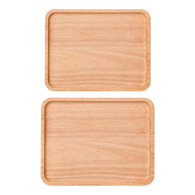 Plateau Rectangulaire En Bambou EORPAVU - 17x9cm - Rangement Déco Pour Maison Et Restaurant