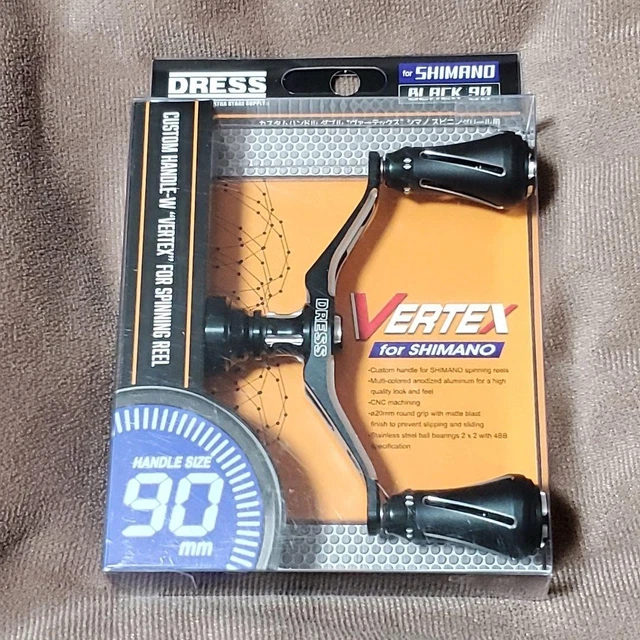 DRESS VERTEX EVO 90mm ハンドル for SHIMANO DRESS カスタムハンドル W ヴァーテックス EVO 左右共用