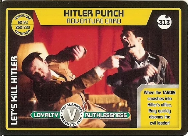 Dr Who Monster Invasion Set 2 Extreme Card: 313 Hitler Punch