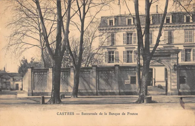 Cpa 81 Castres Succursale De La Banque De France