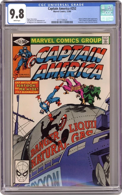 Captain America #252 CGC 9.8 1980 4117140024