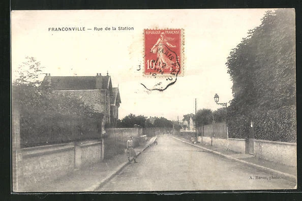 CPA Franconville, Rue de la Station