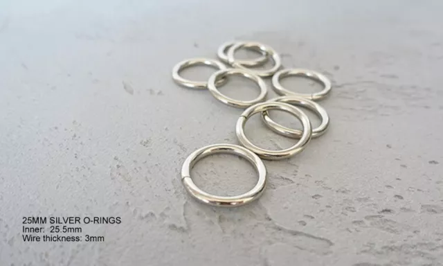 Silver metal o-rings