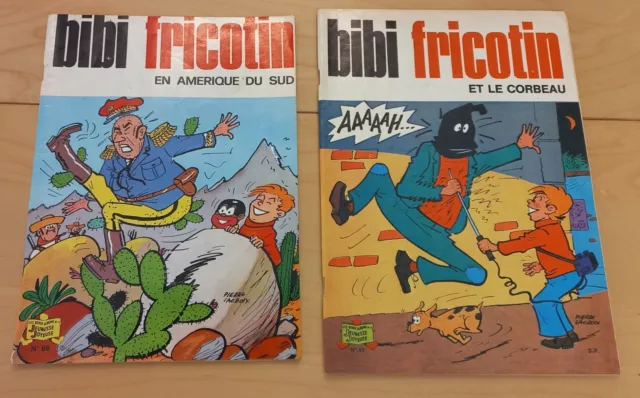 Lot Bibi et Fricotin - Le corbeau (92 de 1975)  En Amérique du Sud (89 de 1974)
