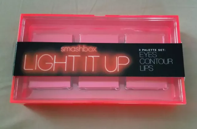 SMASHBOX Light It Up 3 Palette Set: Eyes Contour Lips ~NEW IN BOX~