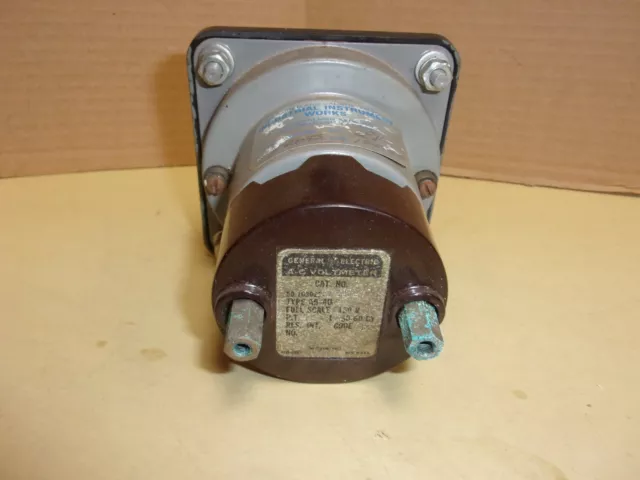 General Electric AC Volts Meter AB-40 , 0-600 VAC , used 3
