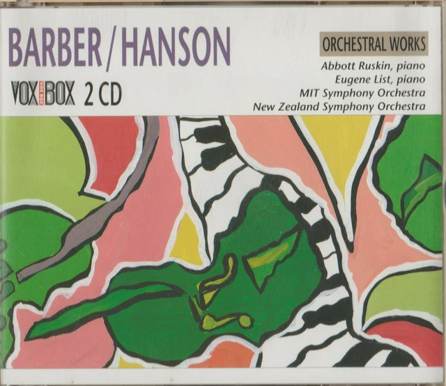 2 Cd Box Set  Barber / Hanson - Orchestral Works - New Zealand Symphony Orchstra