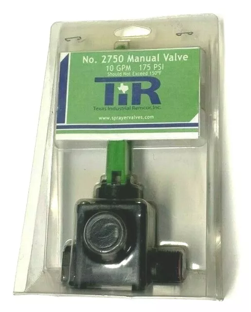 TIR 2750 Manual Sprayer Valve, 0-10 GPM, 175 PSI