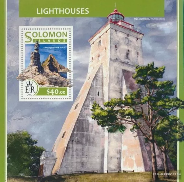 Salomoninseln Block 646 (kompl. Ausg.) postfrisch 2017 Leuchttürme